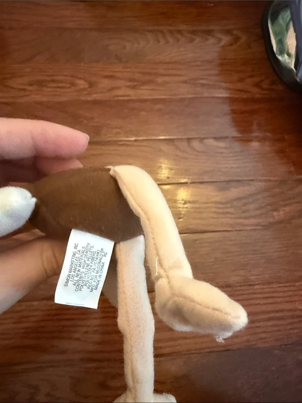 Ty Brown and Cream Plush Bird Dog Toy